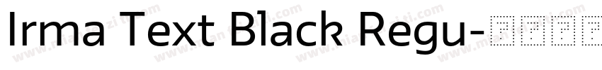 Irma Text Black Regu字体转换